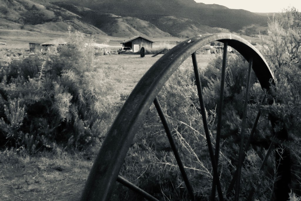 Summer lake, Paisley, Oregon, U.S.A, photo 1. Wagon Wheel